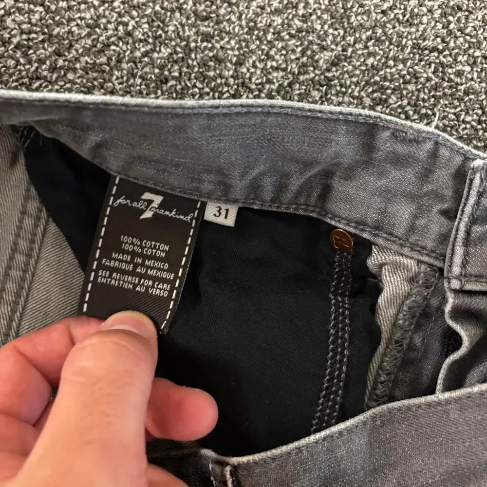 7-for-all-mankind Men's Grey Jeans